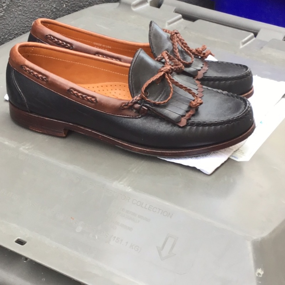 FootJoy made in the USA 9/D leather loafers used conditions - Picture 12 of 12
